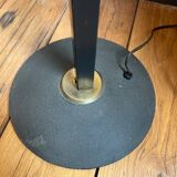 Lampadaire en métal noir et doré 1960