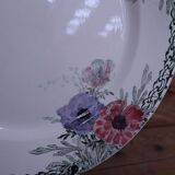 Round dish Terre de Fer Creil and Montereau "Madrid"