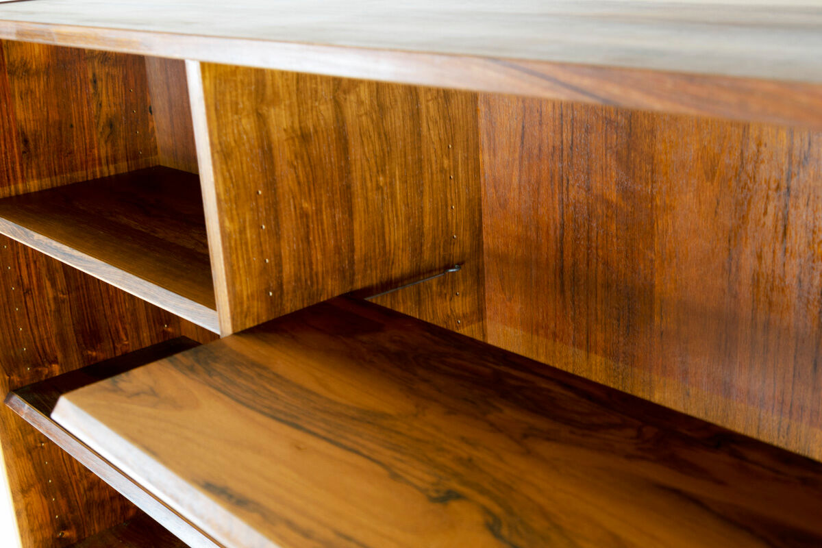 Hundevad rosewood bookcase, made in Denmark 1960s, marked