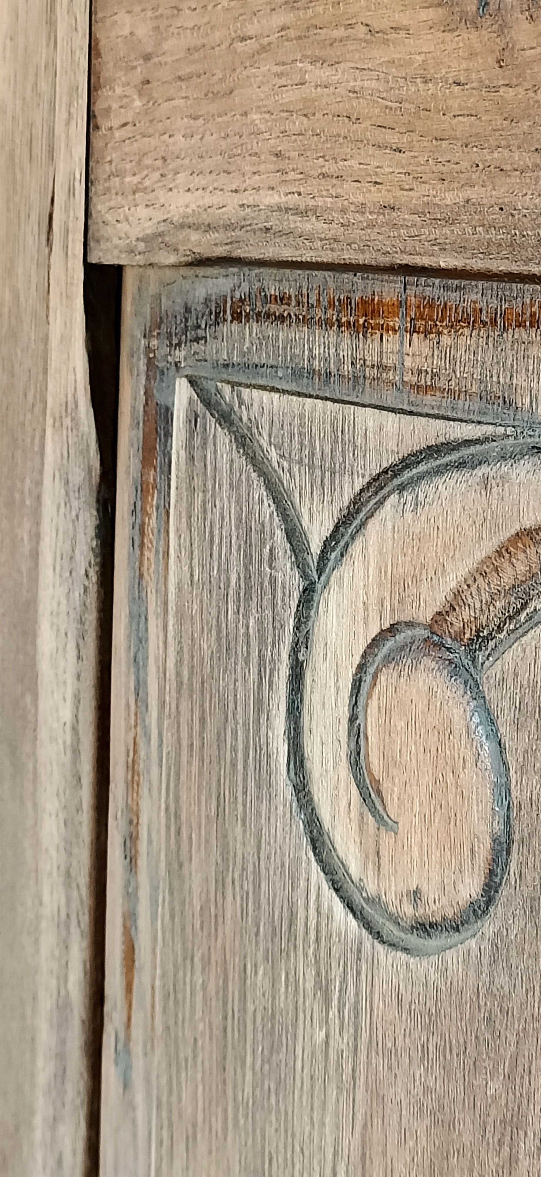 2 antique closet doors