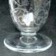 Art-Deco vase in Baccarat crystal, Michelangélo model, engraved with arabesques and signed