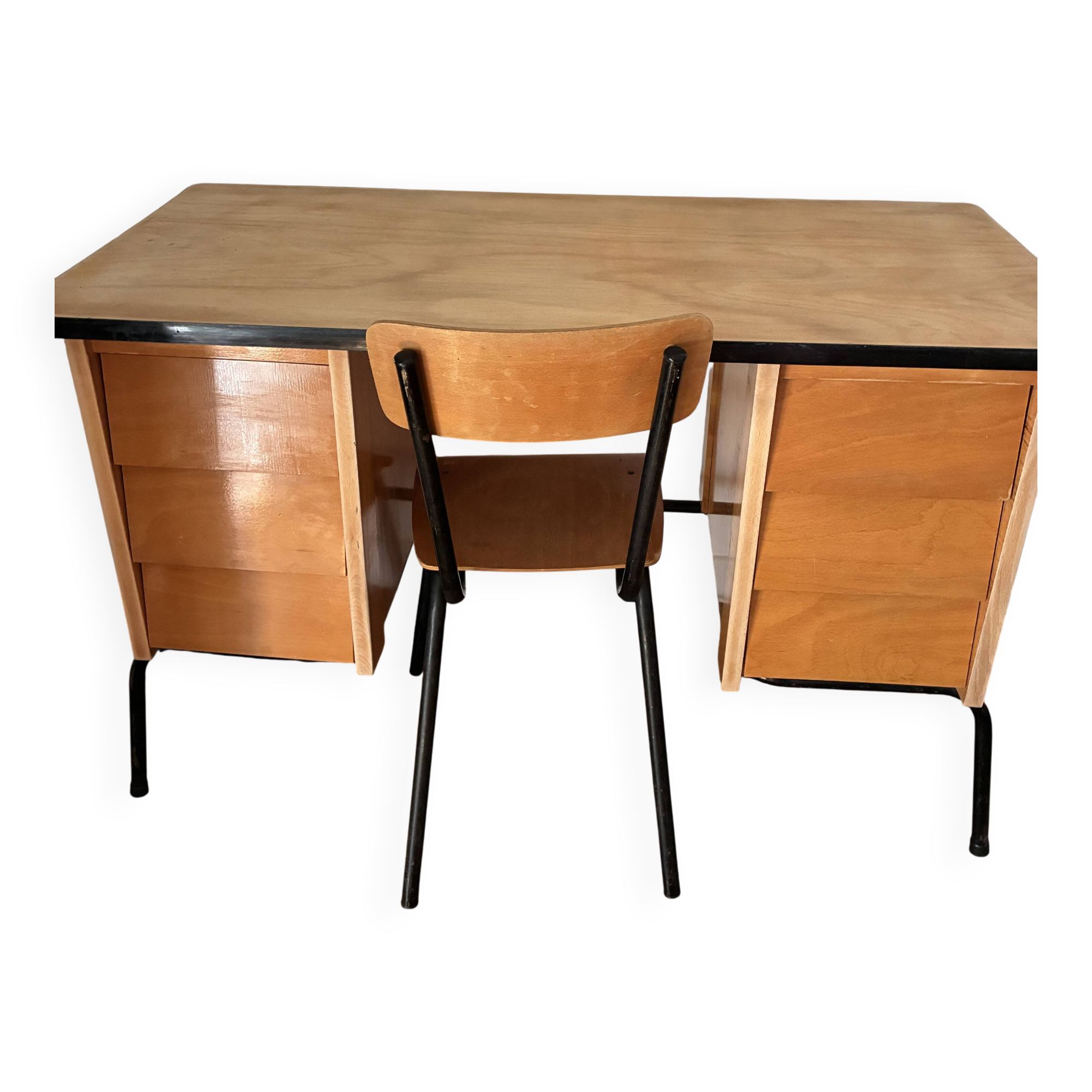 Bureau vintage et sa chaise