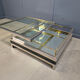 Vintage sliding top coffee table, 1970s