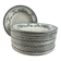 Set of 19 deep plates in ironstone Ninon 24cm