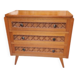 commode années 50, pieds compas