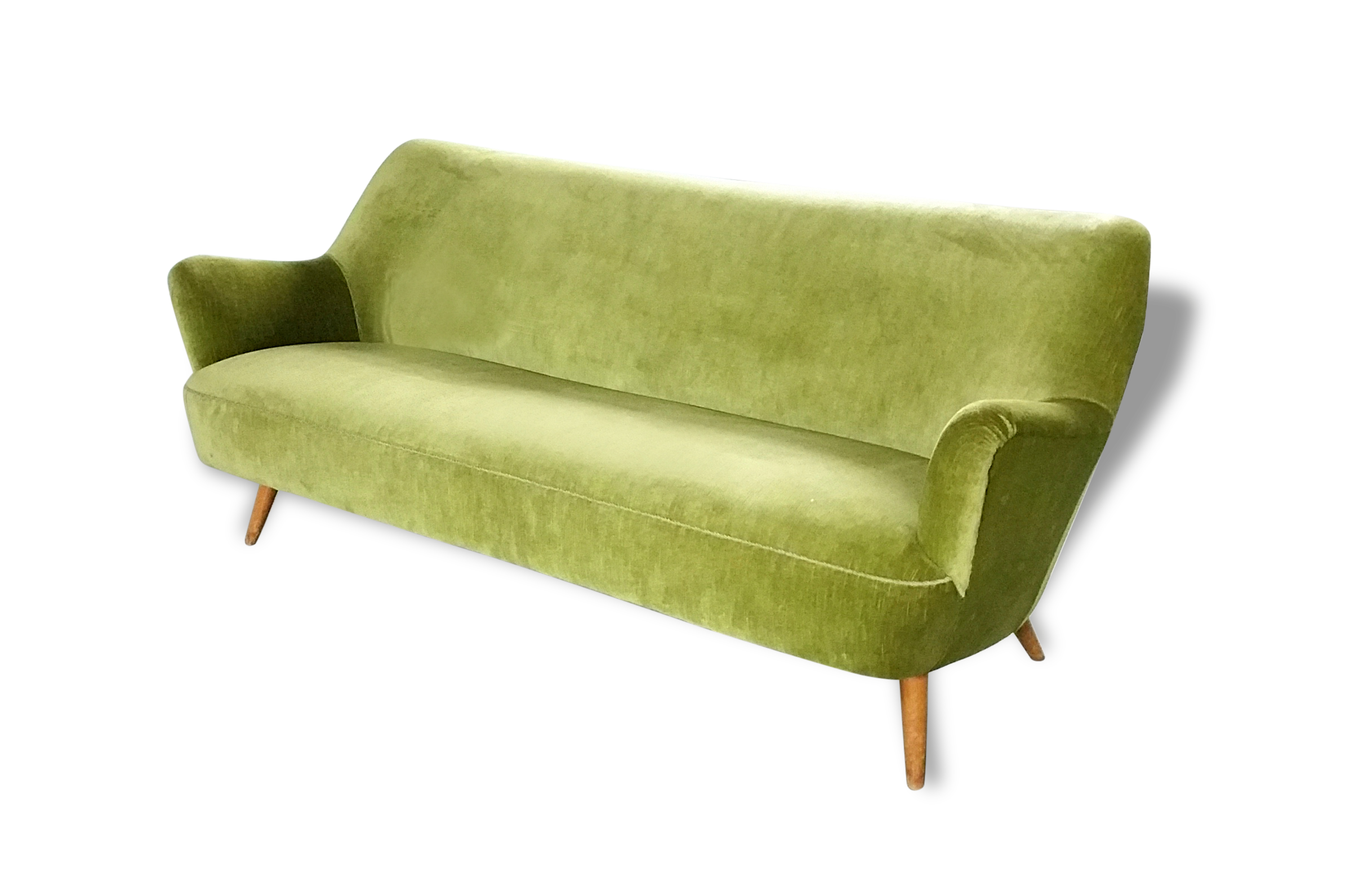 Sofa sofa year 50/60 organic iced green style Kurt Ostervig Organic Sofa