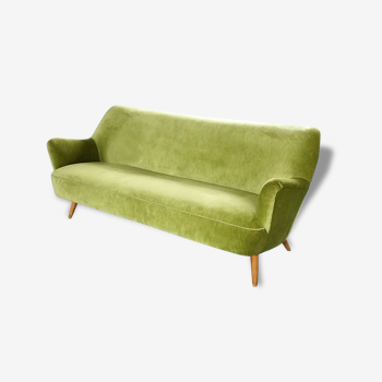 Canapé sofa année 50/60 organique vert glacé style Kurt Ostervig Organic Sofa
