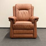 Leather  2-piece set-sofa and armchair from Elastoform