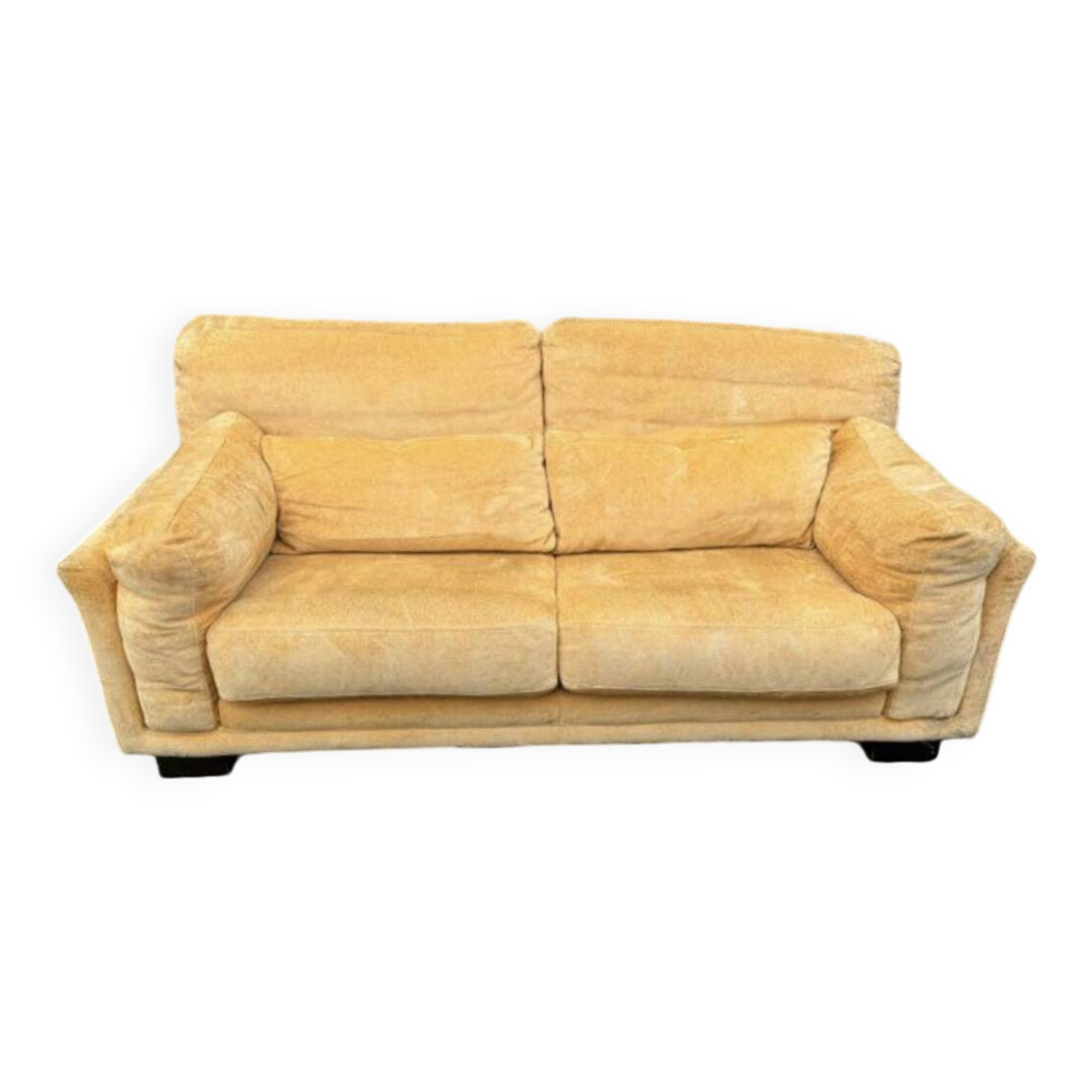 Roche Bobois 2-3 seater convertible sofa bed in velvet fabric