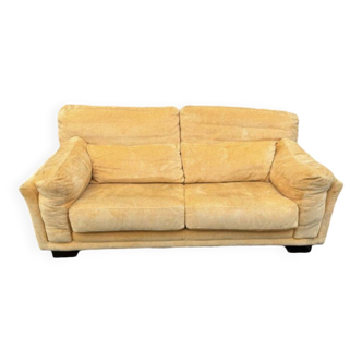 Roche Bobois 2-3 seater convertible sofa bed in velvet fabric