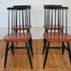 Série de 4 chaises scandinaves Fanett Tapiovaara