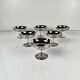 Set of 6 stainless steel ice cream cups, 1970