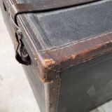 Malle de voyage en cuir époque 1900s