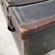 Leather travel trunk from the 1900s