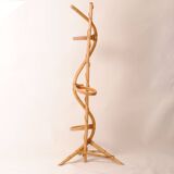 3-tier plant stand, natural rattan wicker, handmade
