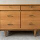 Large vintage 6-drawer chest of drawers from the 50s in oak.
