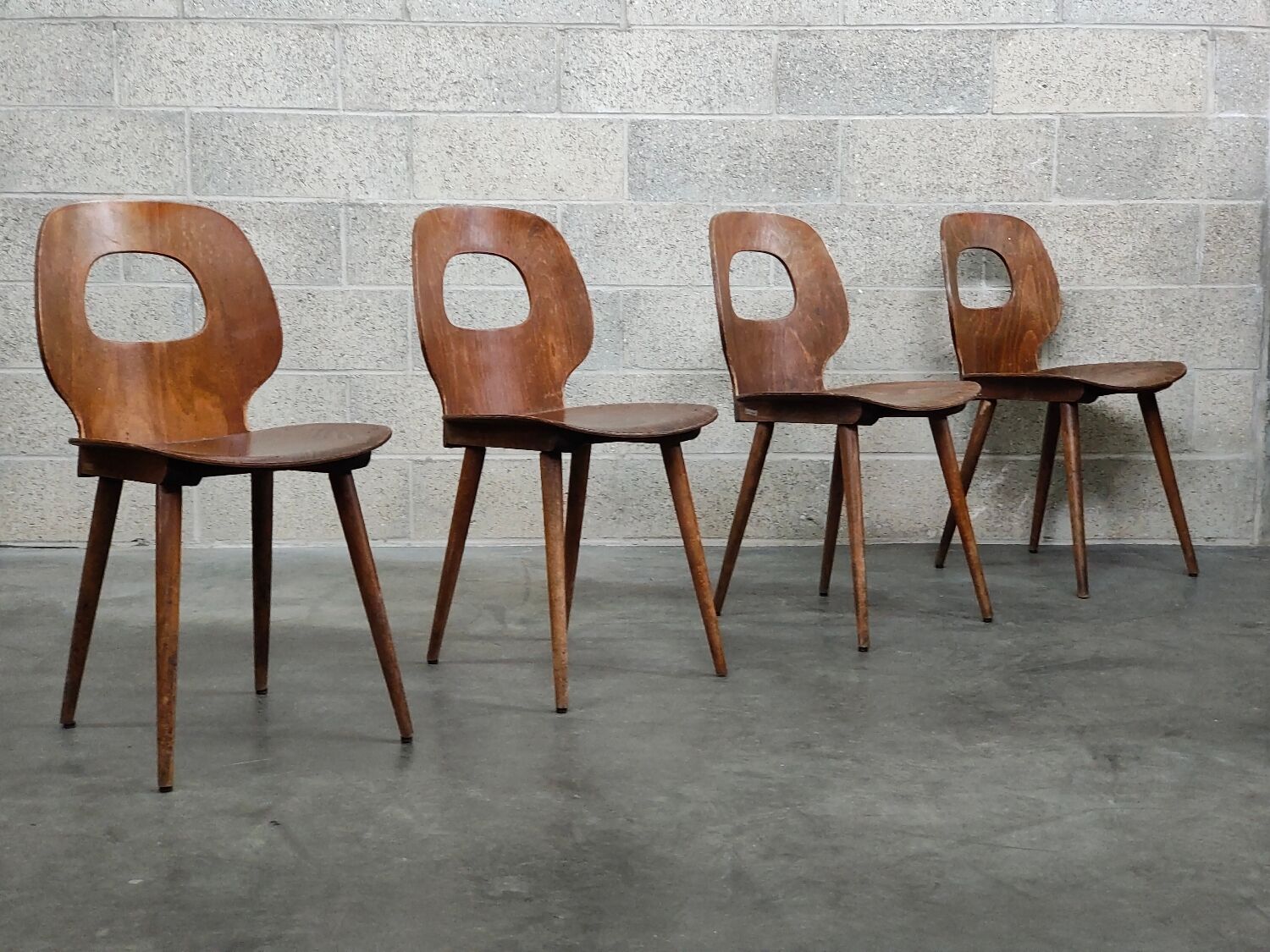 Set of 4 Baumann chairs