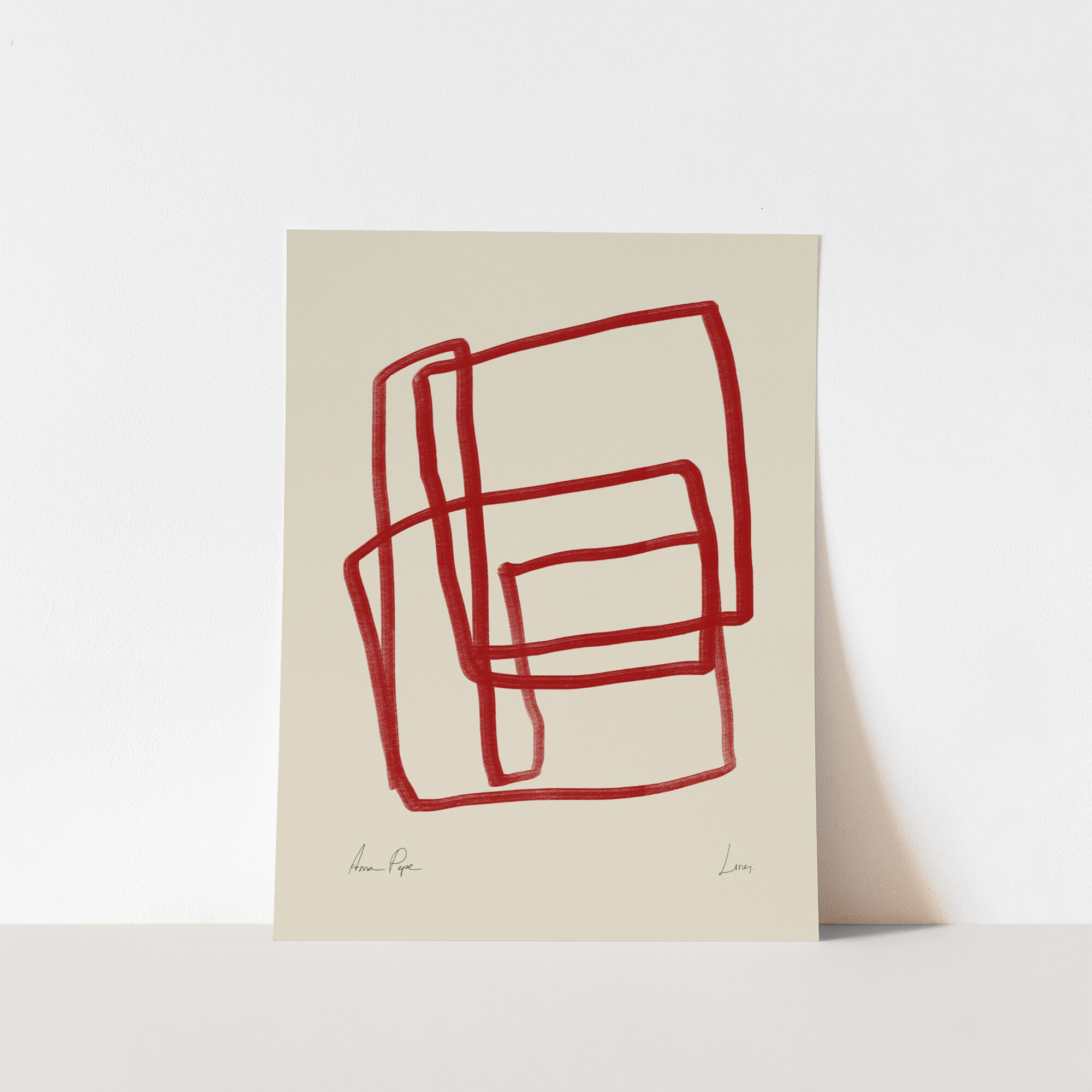 Framed abstract giclee art print 50x70cm