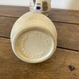 Duo de petits vases abstraits, ton écru, West Germany, 1960