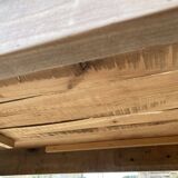 Table de ferme à repas à manger sam en bois massif 1 tiroir 1930 209x80cm