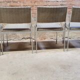 Set of four vintage armchair chairs