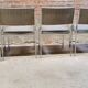 Lot de  quatre chaises fauteuil vintage