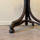 Umbrella holder in arched and dark wood
