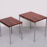 set Rose wood side tables 1970s