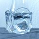 Vintage trumpet vase in crystal signed Daum France 21cm