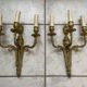 Paires d'appliques bronze Louis XVI