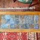 Vintage coffee table in solid oak and slate – Press screw base