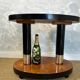 Art Deco side table with walnut burl veneer, France, 1930s.