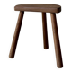Tabouret tripode vintage en bois
