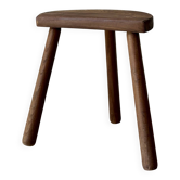 Vintage wooden tripod stool