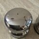 Vintage 70s stainless steel salt and pepper shaker