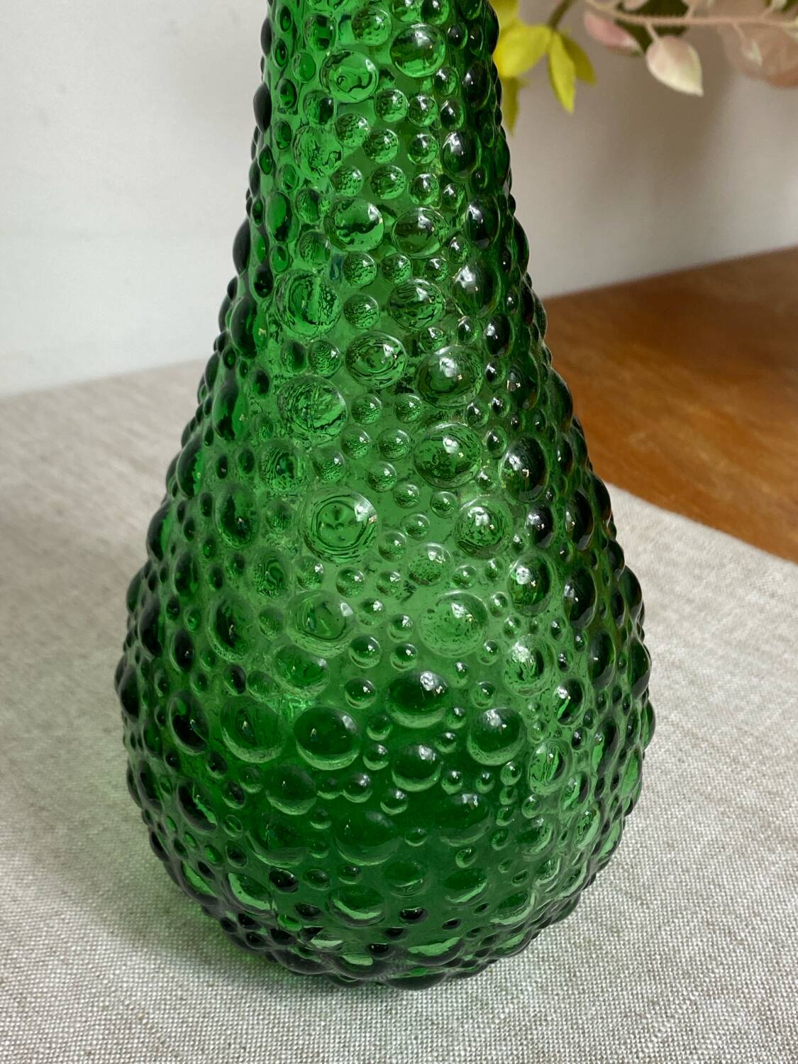 Vintage Empoli glass carafe from Italy