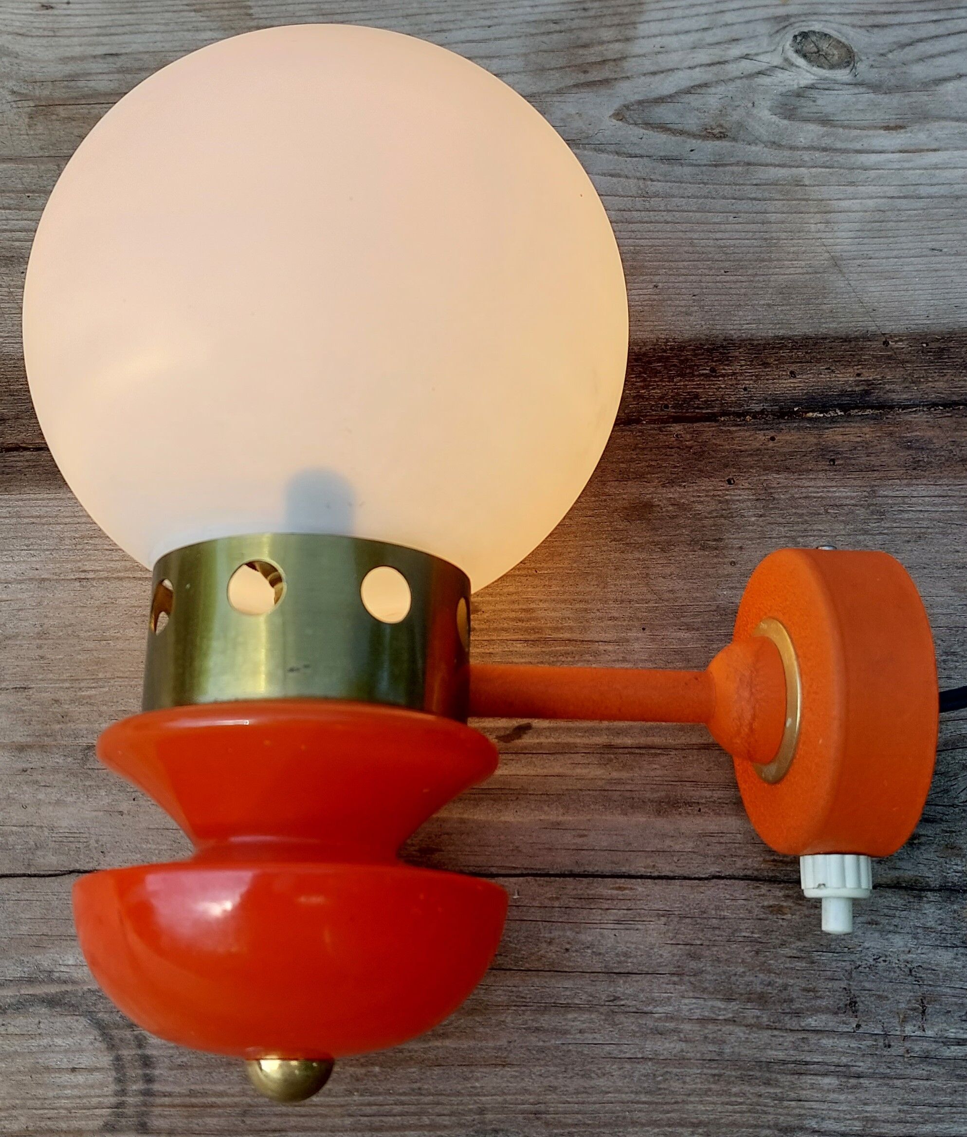 Orange wall lamp