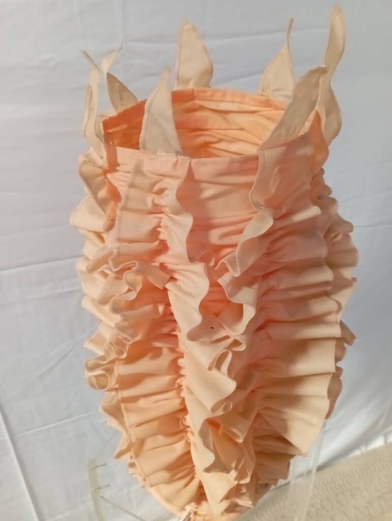 Large Jannalights draped fabric lamp from the 70s