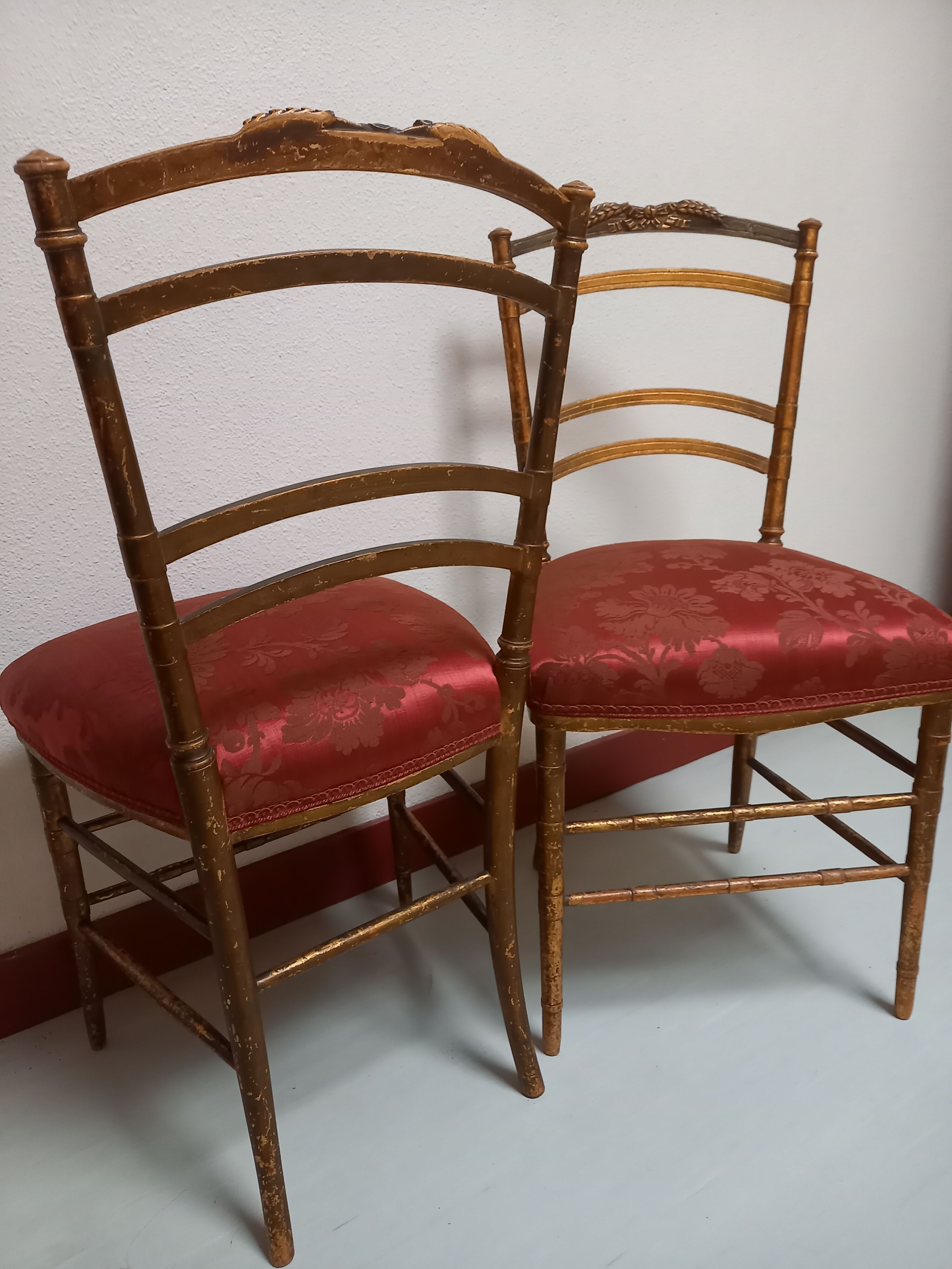Pair of golden chairs