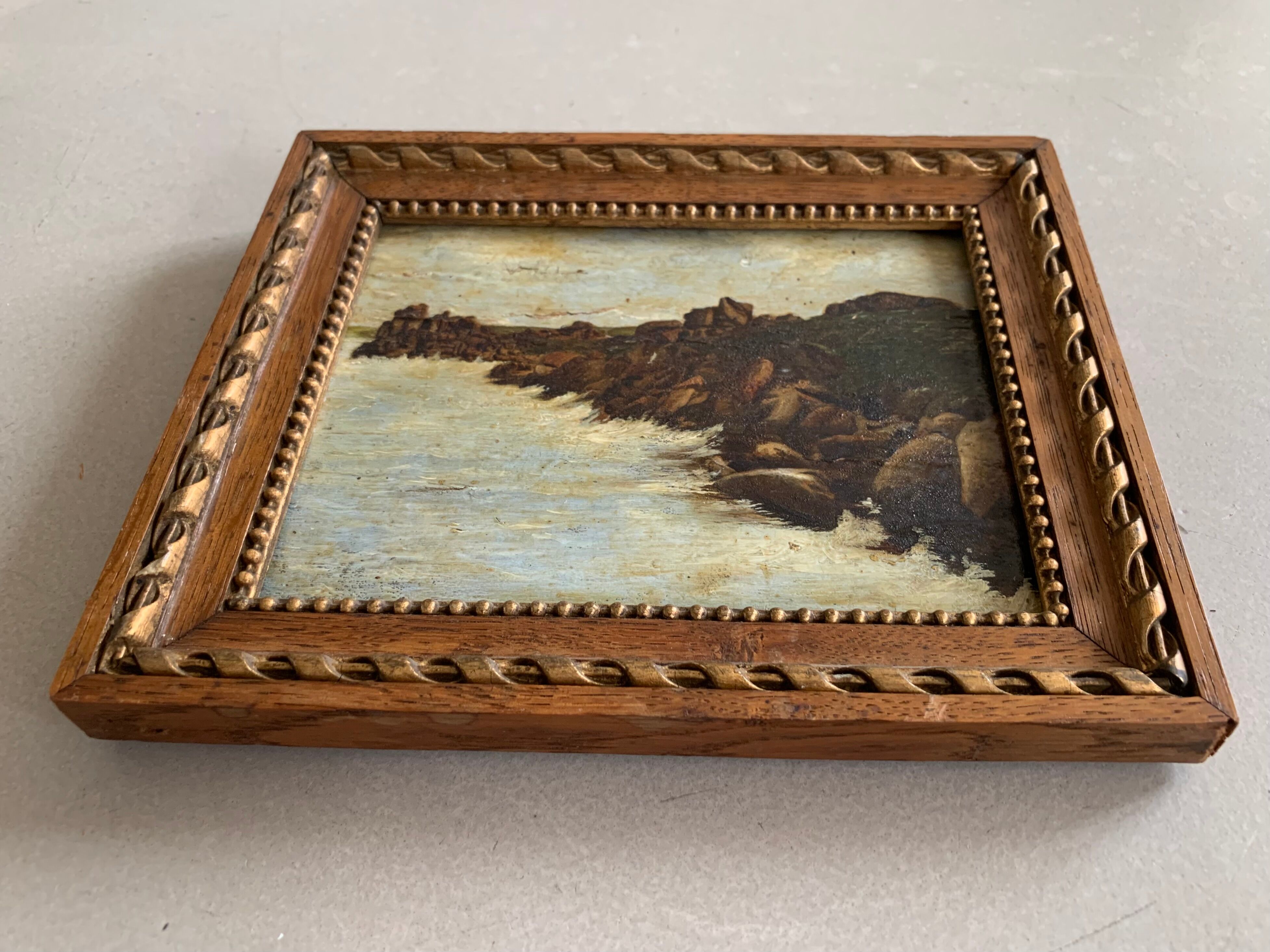 Huile sur panneau, tableau ancien