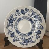 Vintage set of 6 Royal Wessex English blue flower cups and saucers