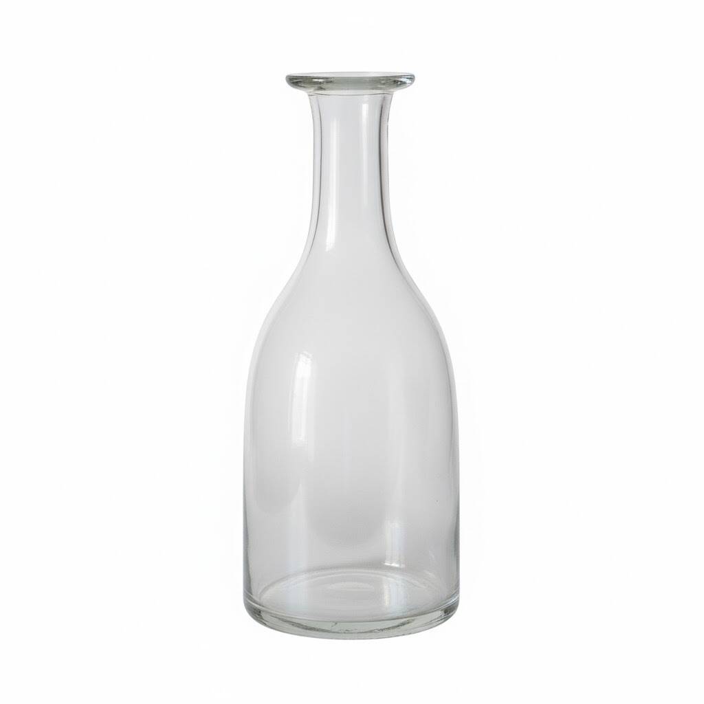 A rare large vintage Norman cider carafe, hand-blown