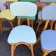 (lot) 14 Heart Compass Multicoloured Chairs