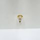 Brass and Glass Flush Light by Glashütte Limburg