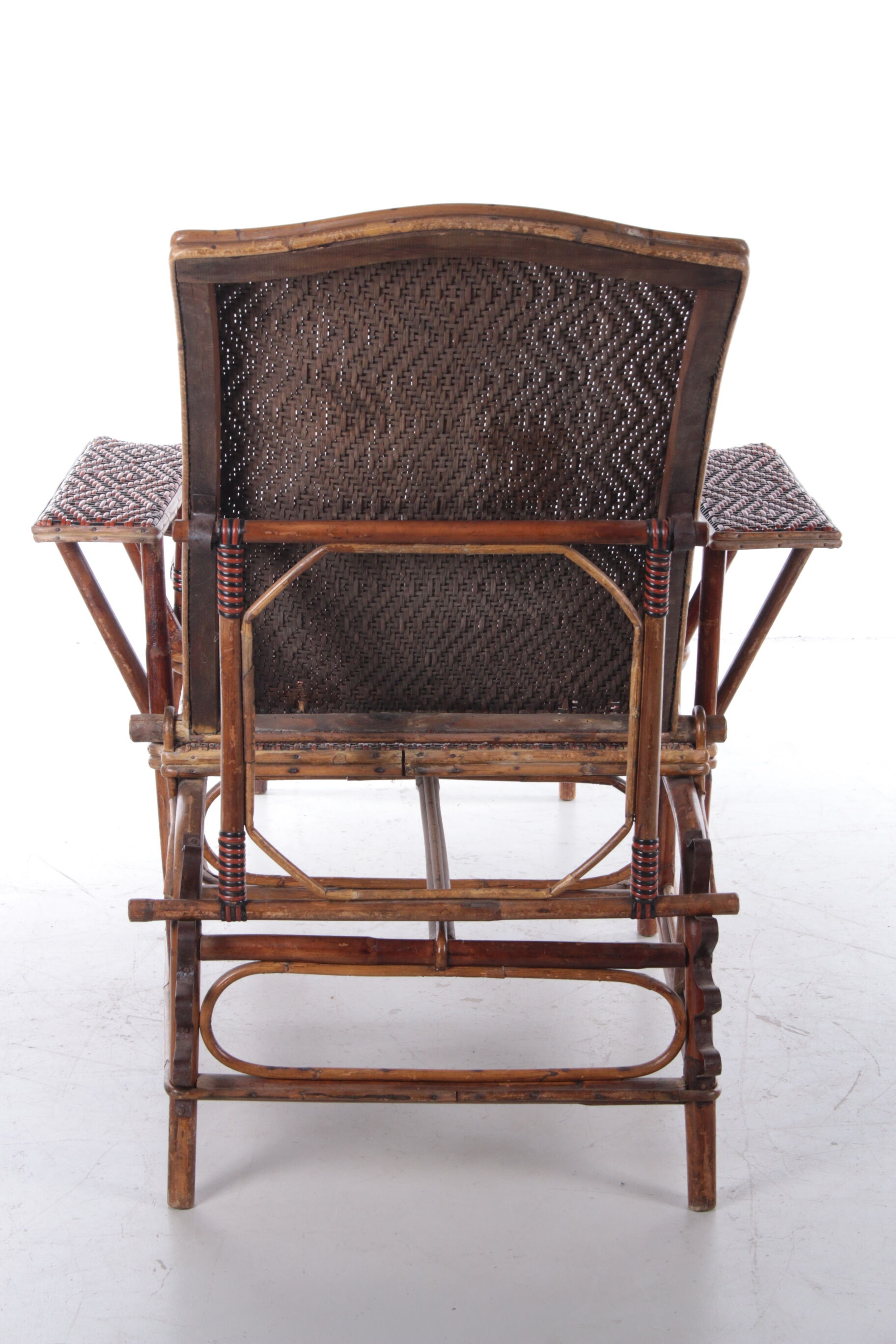 Vintage Rattan and bamboo Lounge chair, 1960s