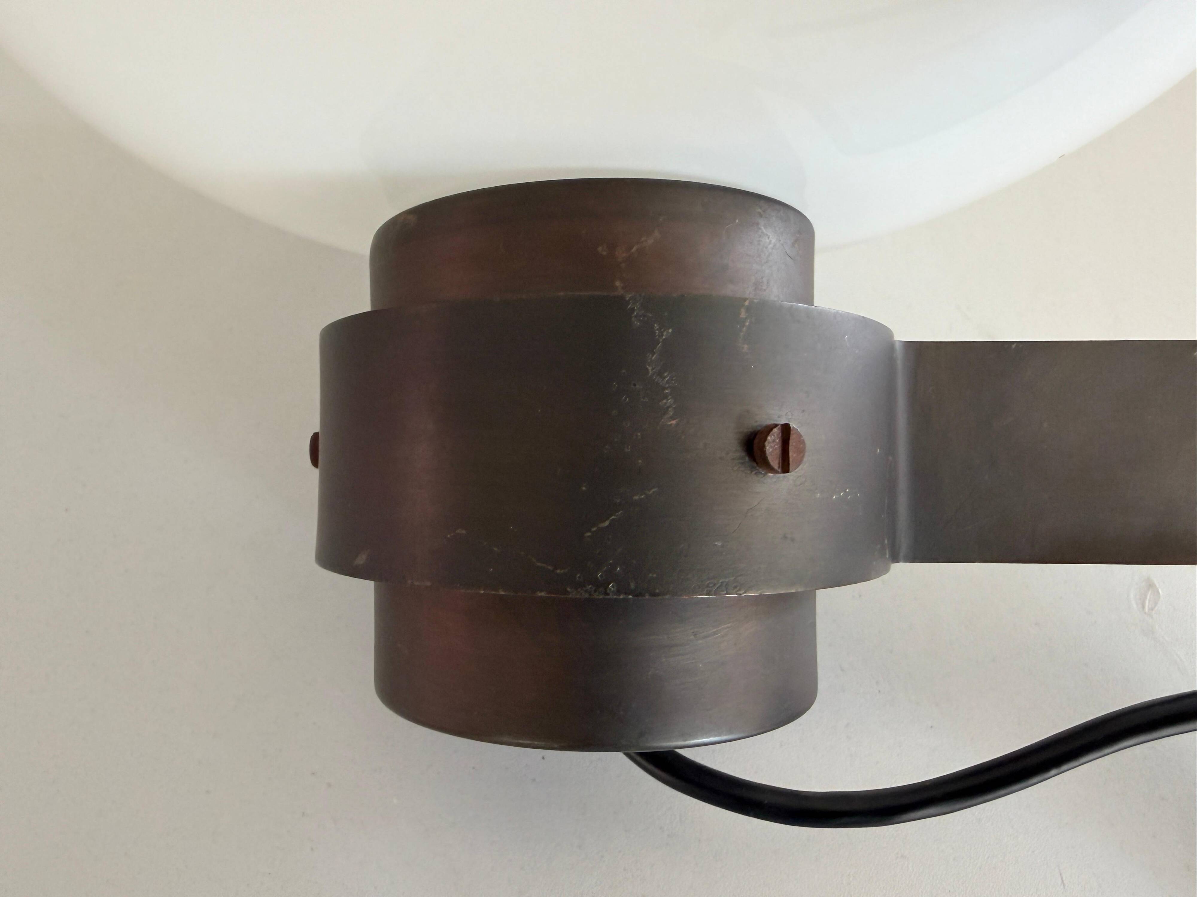 Applique simple par Elio Martinelli pour Martinelli Luce, 1970, Italie