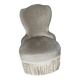 fauteil crapaud beige