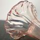 Pink trumpet vase - fleurs-de-lys in blown glass - italy 1970