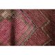 Vintage Turkish hand-knotted wool cotton pink runner rug 92x290