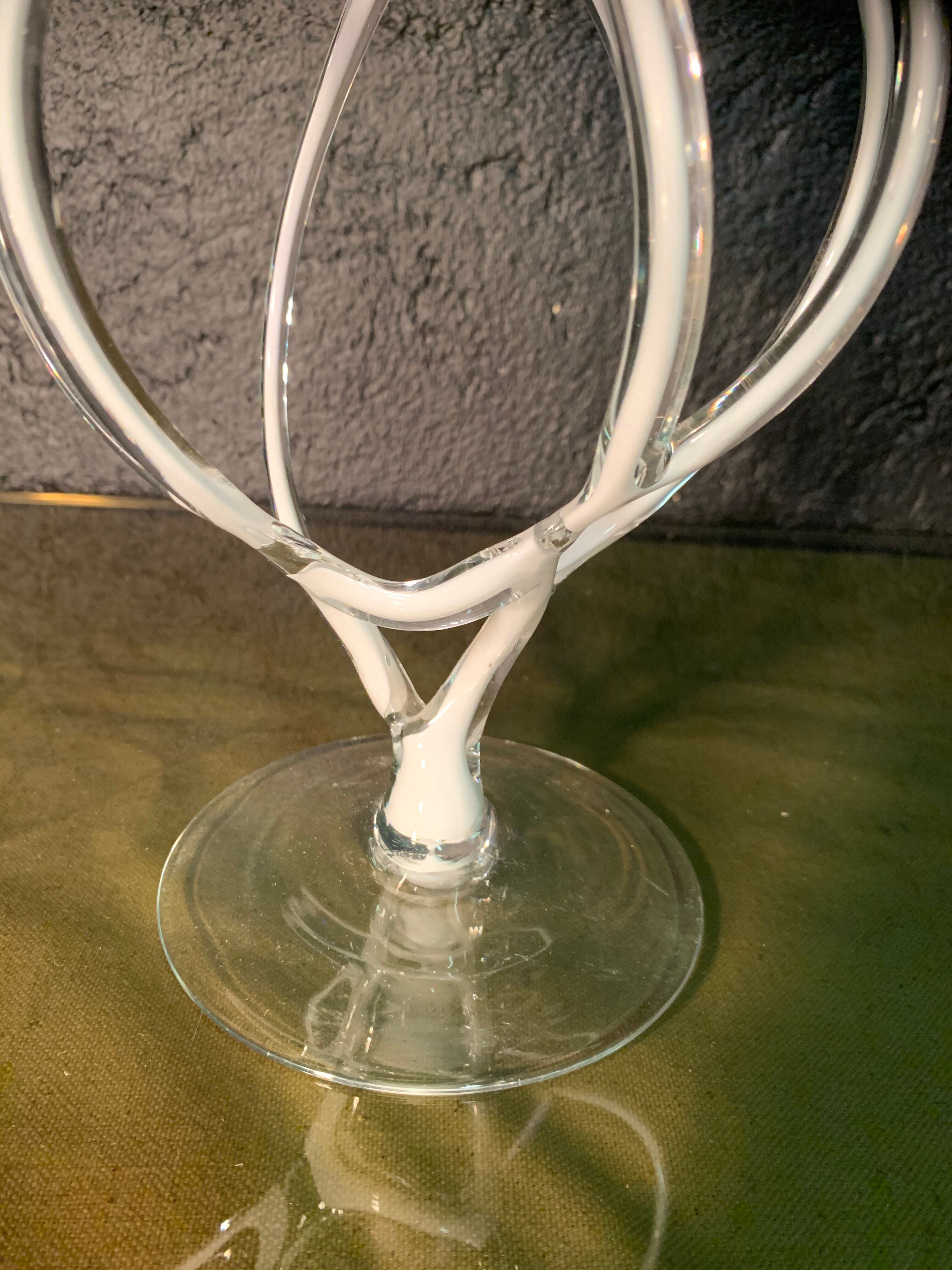 Murano, stretched glass standing cut. 1960